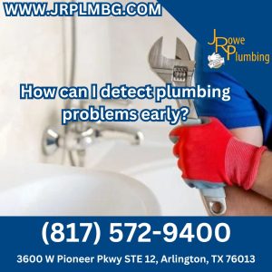 How can I detect plumbing problems early?